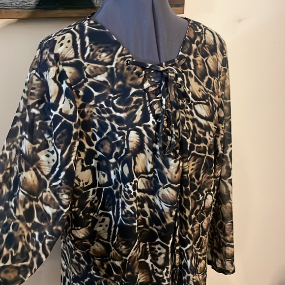 Victoria’s Secret Sheer Animal Print Swimsuit Coverup Blouse Size Small - Picture 3 of 15